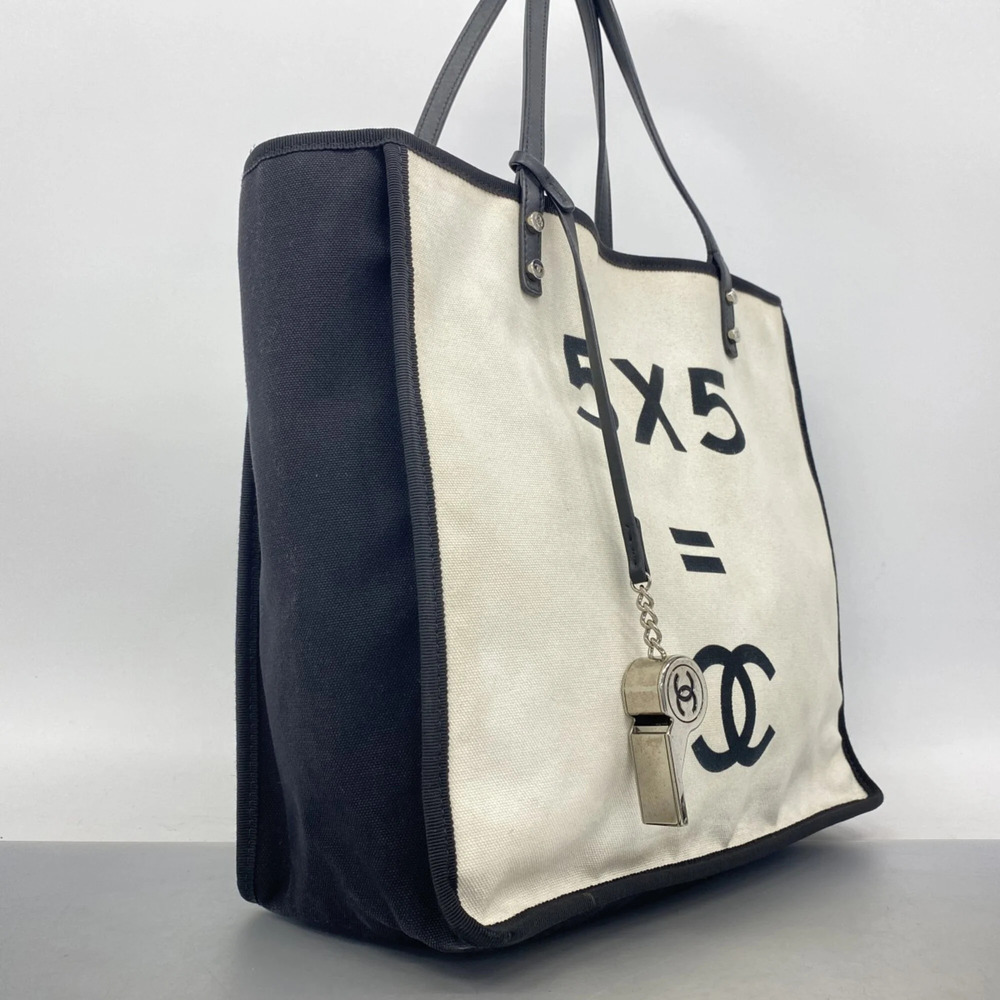 CHANEL Black Canvas Tote Bag - Picture 2 of 11